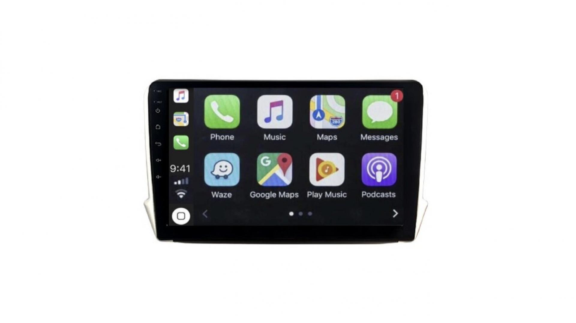 Autoradio GPS Android 10.0 Peugeot 208