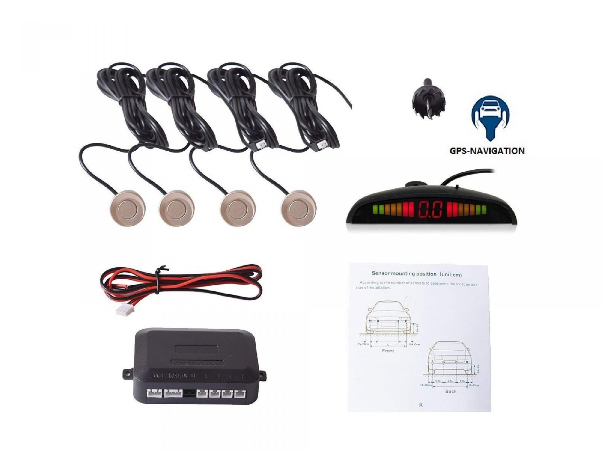 Affichage video camera avant arriere radars avant arriere plusieurs couleurs 3