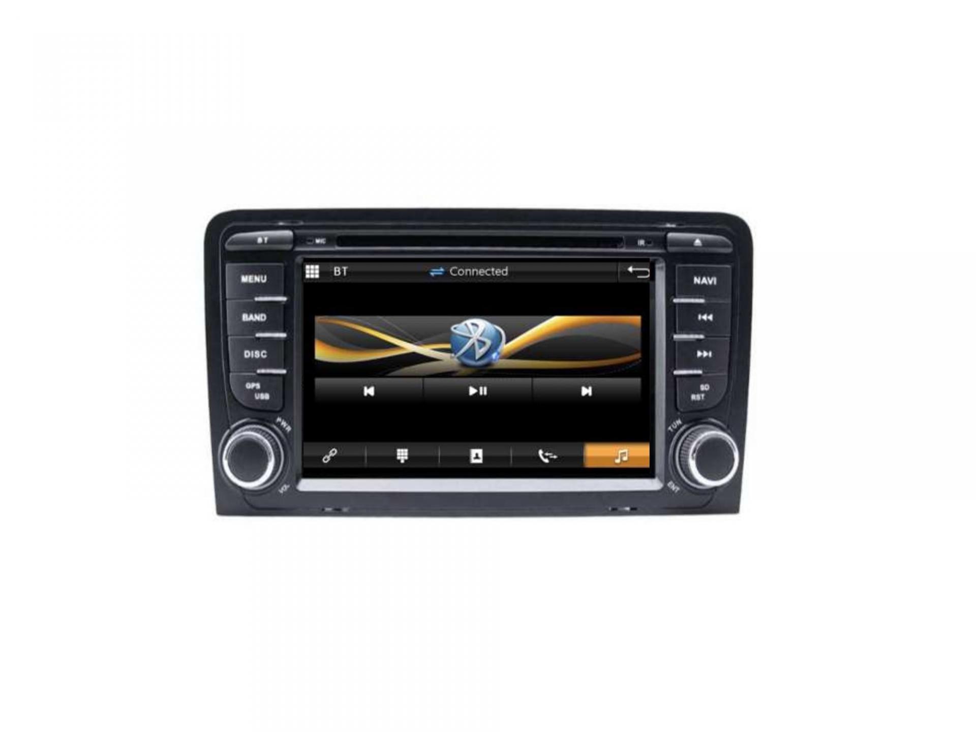 Autoradio Standard tactile GPS Bluetooth Audi A3 8P,S3,RS3,Sportback +  caméra de recul