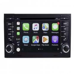 Autoradio GPS écran tactile avec boutons classique Bluetooth Android & Apple Carplay Audi A4, S4, RS4 + caméra de recul