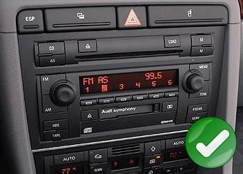 Autoradio GPS tactile Bluetooth Android & Apple Carplay Audi A4, S4, RS4 +  caméra de recul