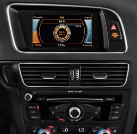 Autoradio GPS full tactile Bluetooth Android & Apple Carplay Audi Q5 de  2009 à 2018 + caméra de recul