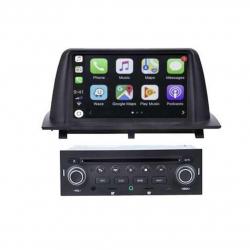 Autoradio GPS écran tactile avec lecteur CD et boutons classique Bluetooth Android & Apple Carplay Citroën Aircross à partir de 2013 + caméra de recul