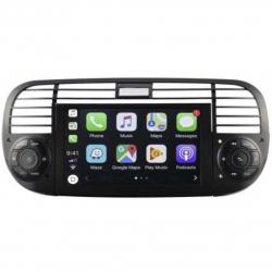 Autoradio GPS écran tactile avec boutons classique Bluetooth Android & Apple Carplay Fiat 500 + caméra de recul