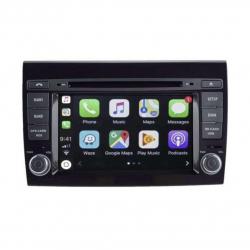 Autoradio GPS écran tactile avec boutons classique Bluetooth Android & Apple Carplay Fiat Bravo à partir de 2007 + caméra de recul