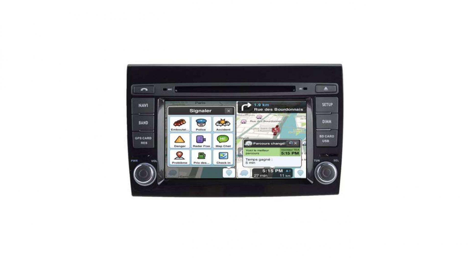 AUTORADIO GPS ANDROID BLUETOOTH FIAT BRAVO DEPUIS 2007