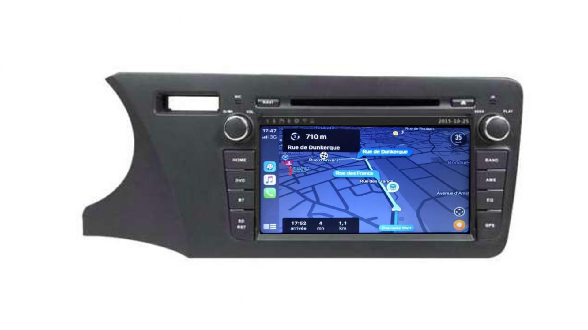 Autoradio androi d auto carplay gps bluetooth honda city depuis 2014 3