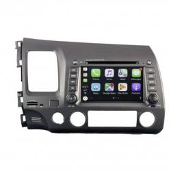 Autoradio tactile GPS Bluetooth Android & Apple Carplay Honda Civic de 2006 à 2011 + caméra de recul