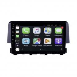 Autoradio tactile GPS Bluetooth Android & Apple Carplay Honda Civic à partir de 2016 + caméra de recul