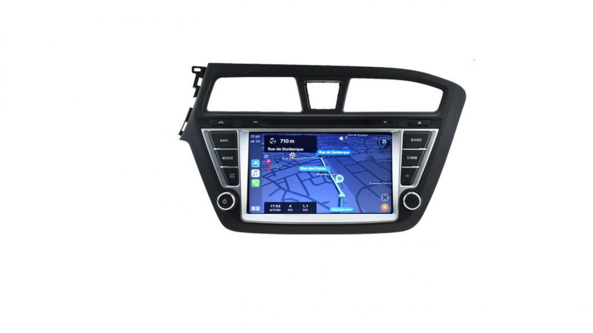 Autoradio androi d auto carplay gps bluetooth hyundai i20 depuis 2015 3