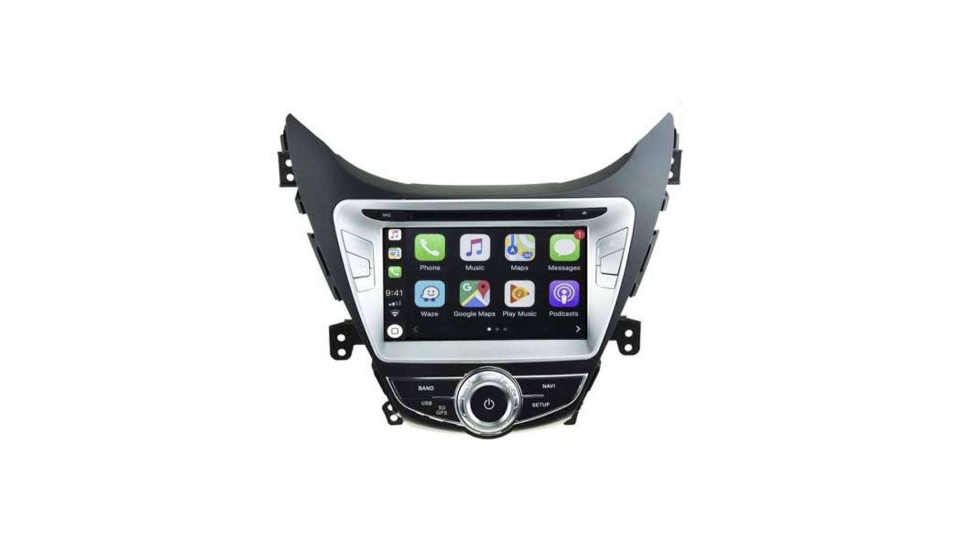 Autoradio androi d auto carplay gps bluetooth hyundai new elantra avante i35 2010 2013 1
