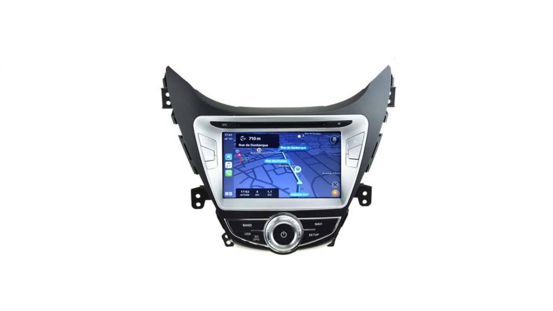 Autoradio androi d auto carplay gps bluetooth hyundai new elantra avante i35 2010 2013 3