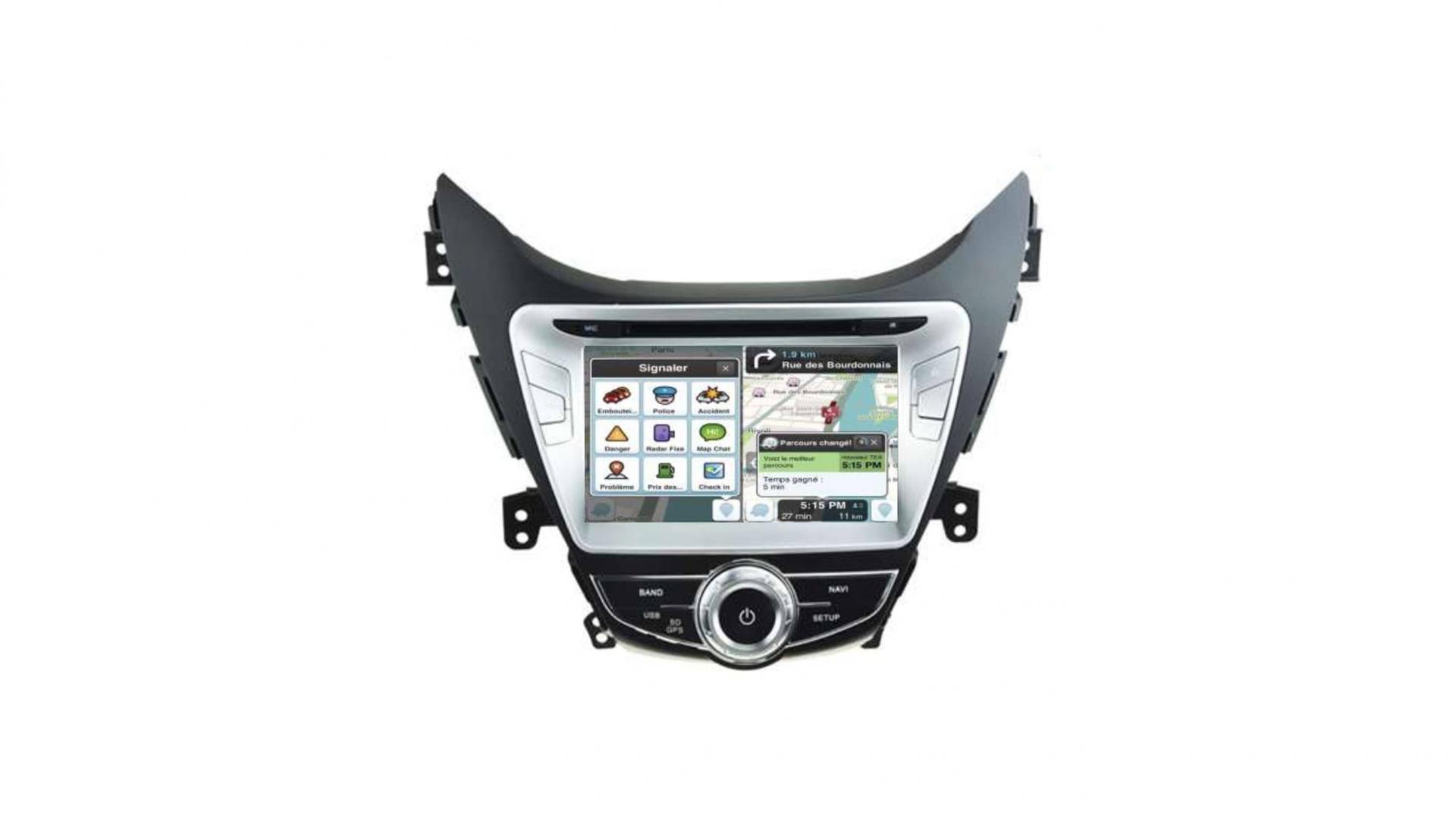 Autoradio androi d auto carplay gps bluetooth hyundai new elantra avante i35 2010 2013 4