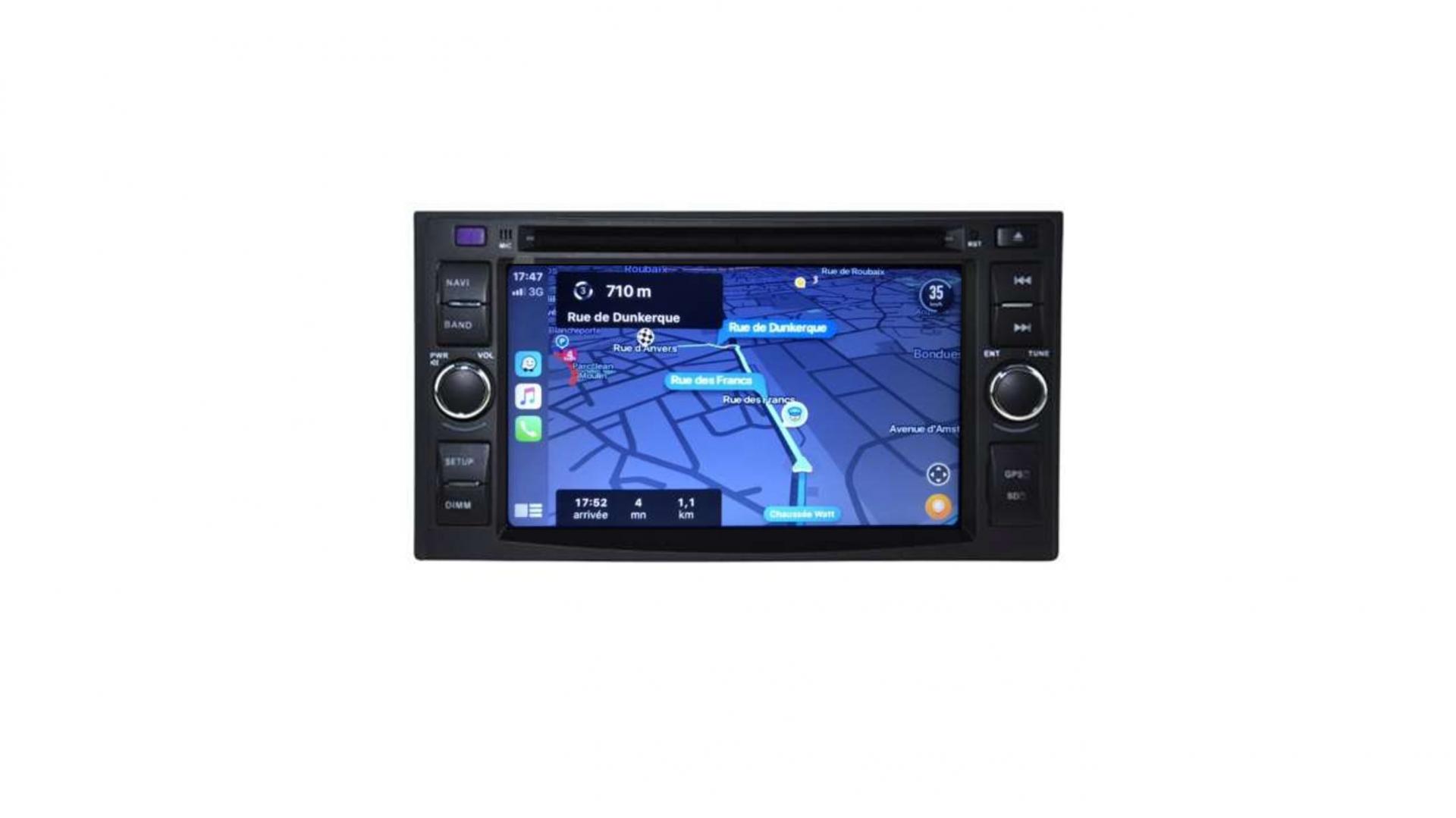 Autoradio tactile GPS Bluetooth Android & Apple Carplay Kia Ceed, Rio, Carnival, Picanto, Carens