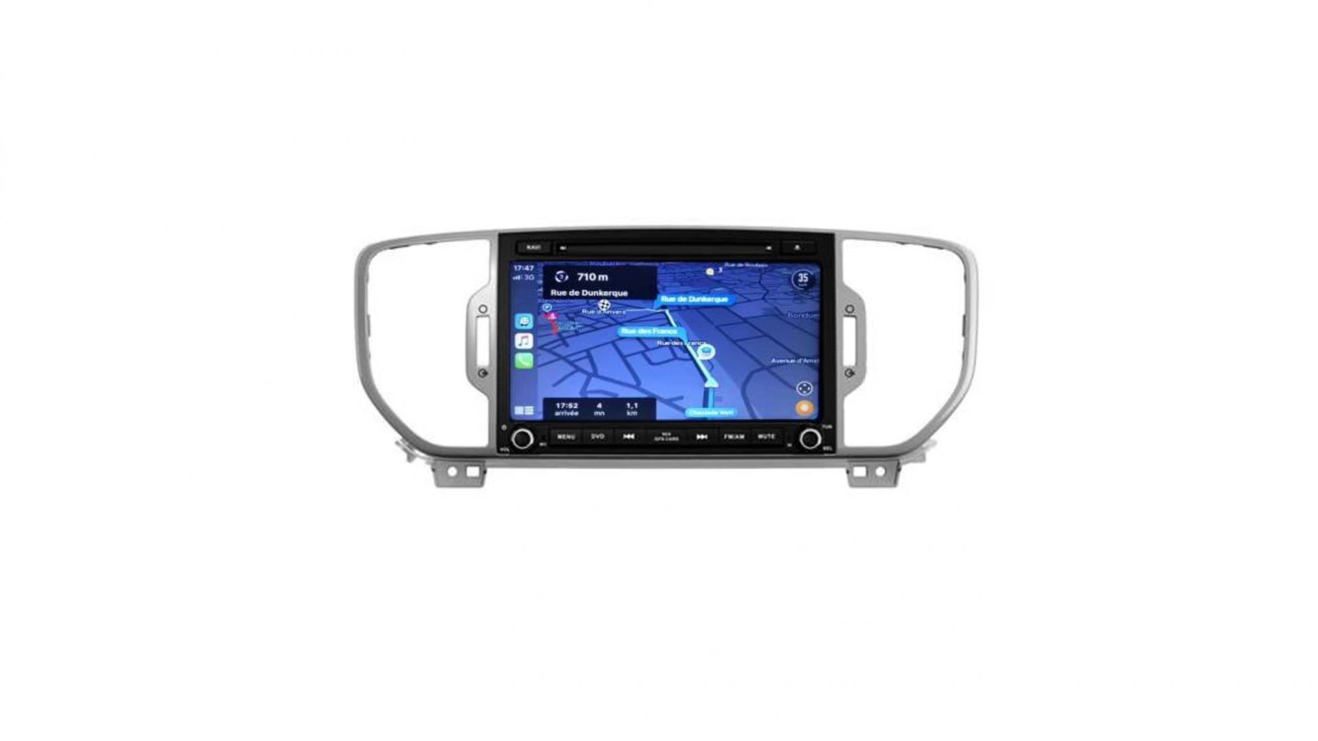 Autoradio androi d auto carplay gps bluetooth kia sportage depuis 2016 3