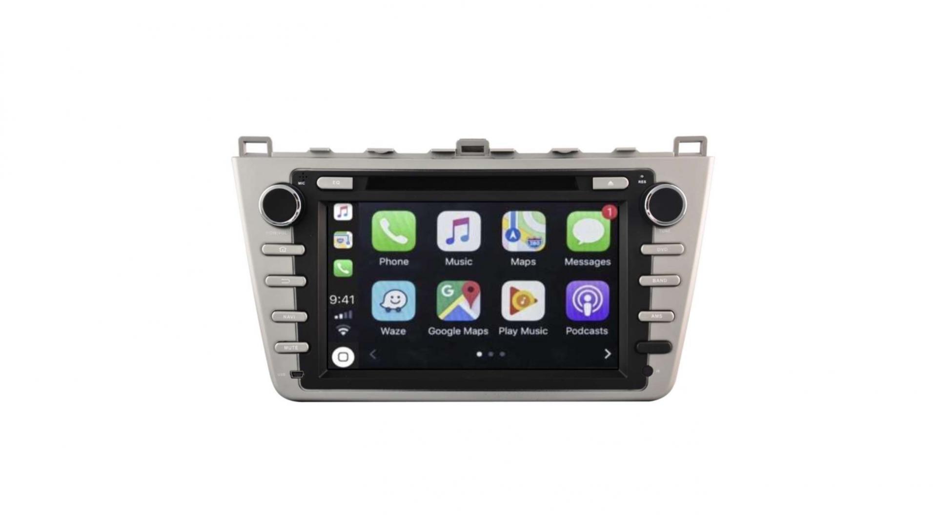 Autoradio androi d auto carplay gps bluetooth mazda6 2008 2012 5
