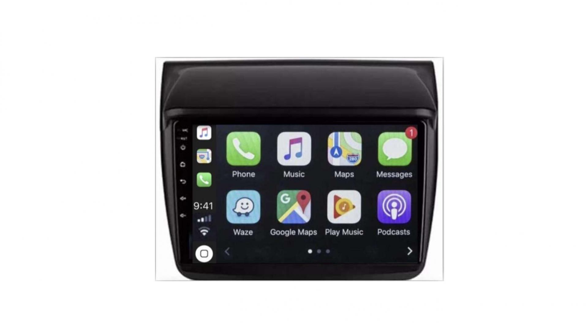 Autoradio androi d auto carplay gps bluetooth mitsubishi l200 pajero montero nativa et triton 1