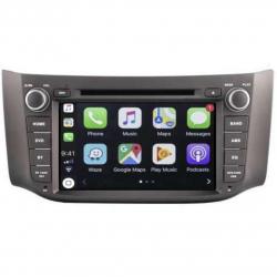 Autoradio tactile GPS Bluetooth Android & Apple Carplay Nissan Sylkphy et B17 + caméra de recul