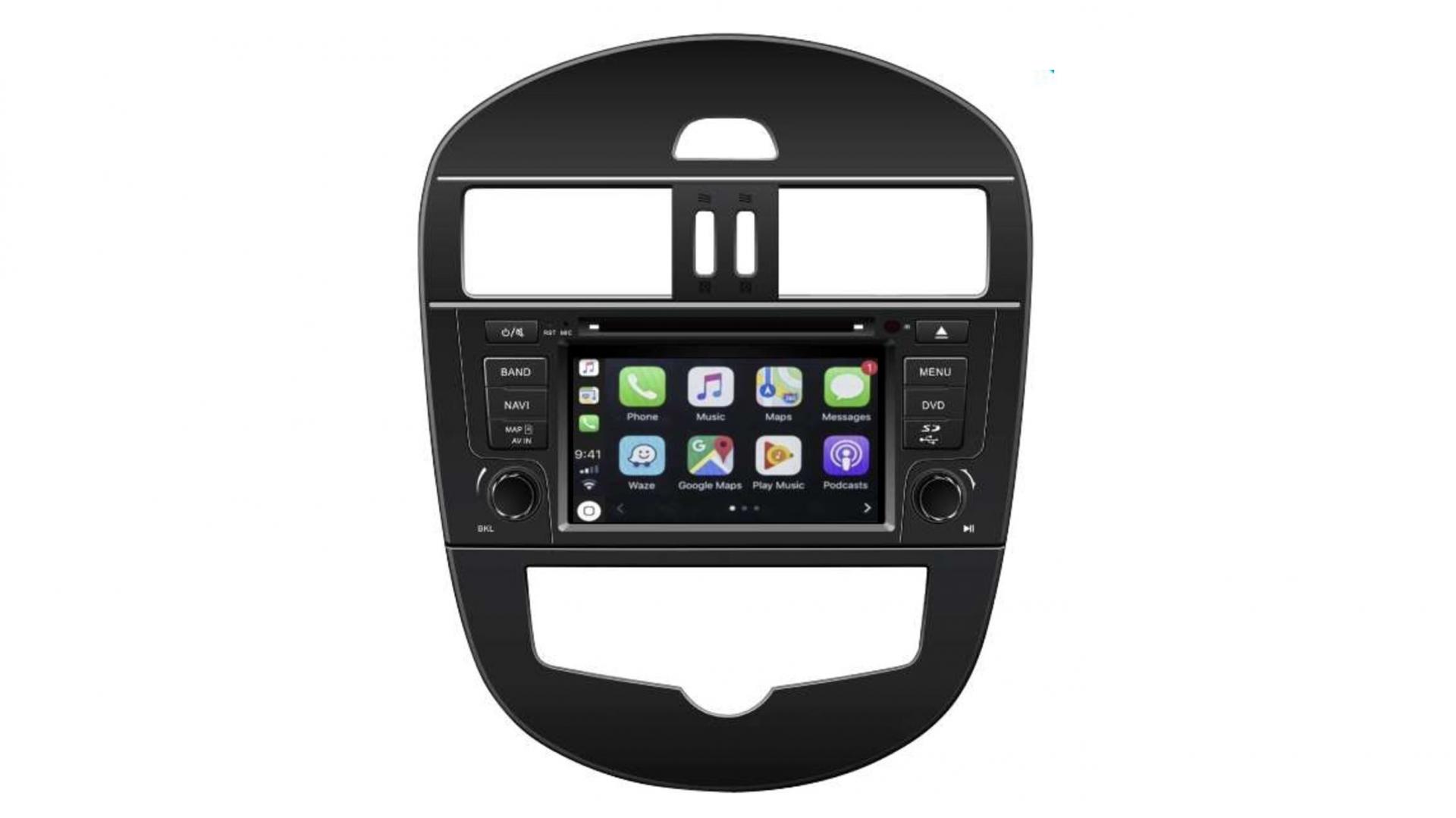 Autoradio androi d auto carplay gps bluetooth nissan tiida 2011 2014 1