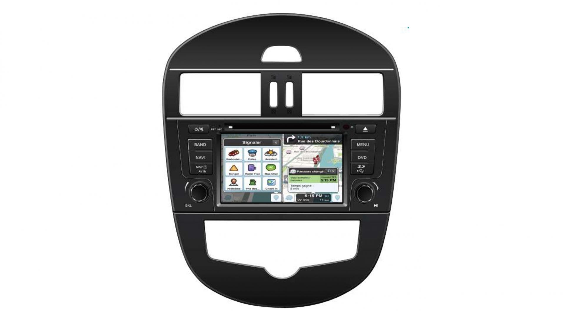 Autoradio androi d auto carplay gps bluetooth nissan tiida 2011 2014 4