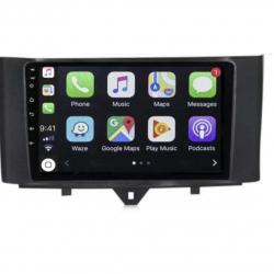 Autoradio GPS écran entièrement Bluetooth Android & Apple Carplay Smart for two de 2010 0 2015 + caméra de recul