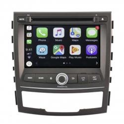 Autoradio tactile GPS Bluetooth Android & Apple Carplay Ssangyong Korando de 2010 à 2013 + caméra de recul