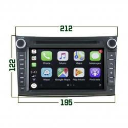Autoradio tactile GPS Bluetooth Android & Apple Carplay Subaru Legacy, Outback de 2010 à 2013 + caméra de recul