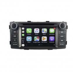 Autoradio tactile GPS Bluetooth Android & Apple Carplay Toyota Hilux à partir de 2012 + caméra de recul