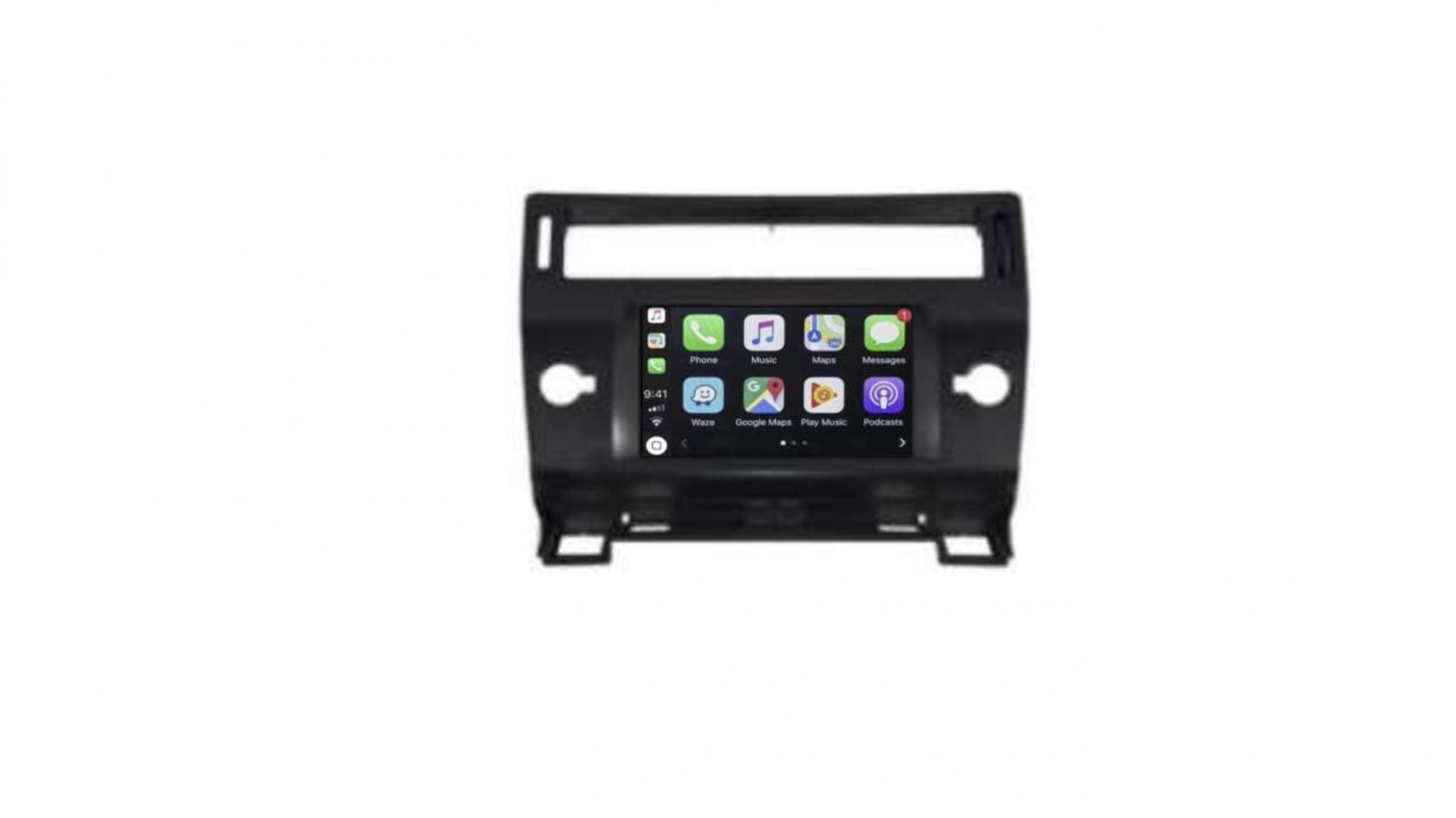 Autoradio tactile GPS Bluetooth Android & Apple Carplay Citroën C4 de 2004  à 2011 + camera de recul