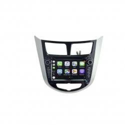 Autoradio tactile GPS Bluetooth Android & Apple Carplay Hyundai Accent, Solaris et Verna + caméra de recul