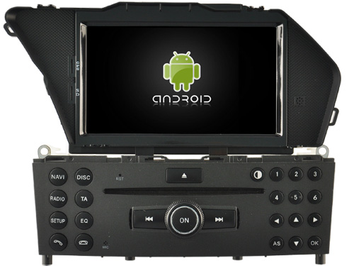 Autoradio bluetooth android mercedes glk x204 2008 10 2012 camera de recul commande au volant ipod tv dvbt 3g 4g pas cher wifi poste usb sd tnt 2 din tactile canbus mirror link iph