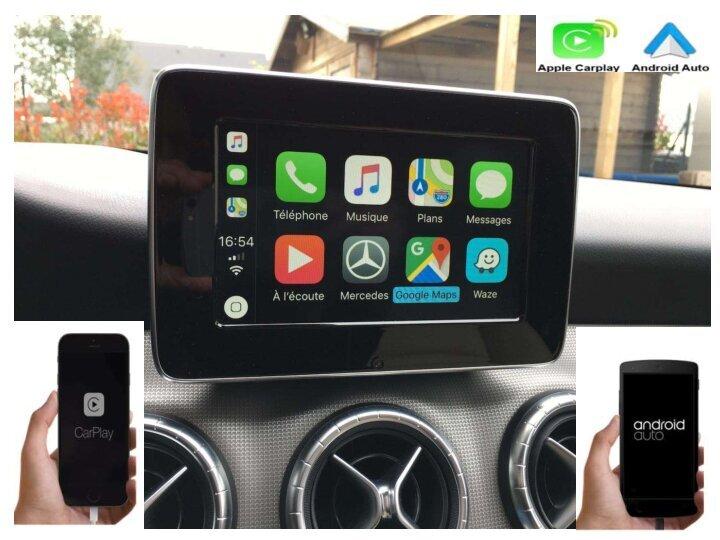 Autoradio carplay android auto gps bluetooth android mercedes classe a clas cls camera de recul commande au volant ipod tv dvbt 3g 4g pas cher wifi poste usb sd tnt 2 din tactile c