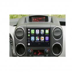 Autoradio full tactile GPS Bluetooth Android & Apple Carplay Peugeot Partner et Tepee de 2008 à 2019 + caméra de recul