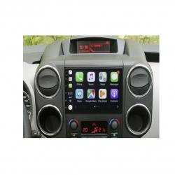 Autoradio GPS écran entièrement tactile Bluetooth Android & Apple Carplay Peugeot Partner et Tepee de 2008 à 2019 + caméra de recul