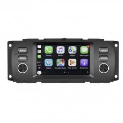 Autoradio full tactile GPS Bluetooth Android & Apple Carplay Jeep Grand Cherokee Liberty, Wrangler, Cherokee + caméra de recul