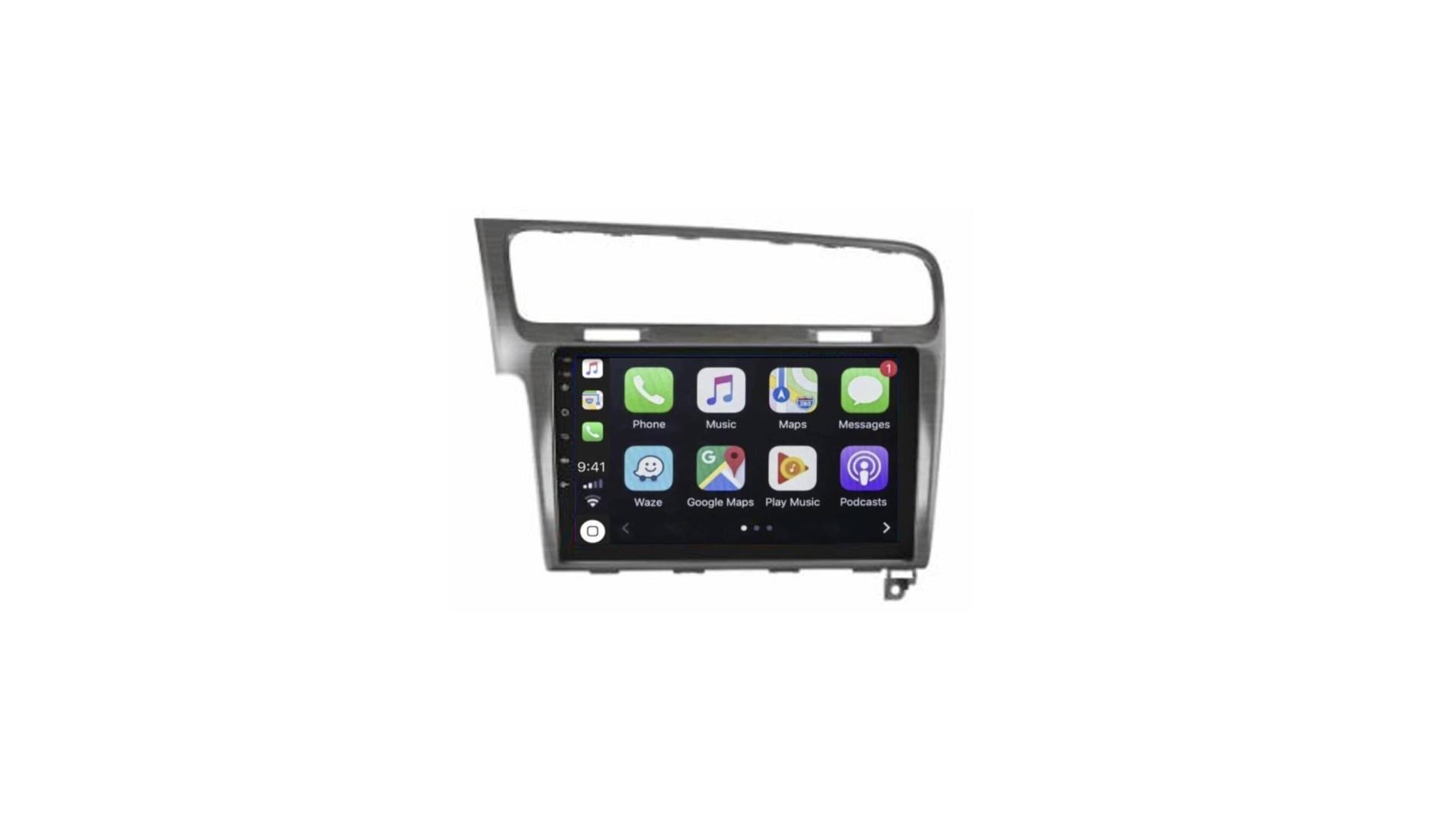 Autoradio full tactile gps bluetooth android apple carplay volkswagen golf 7 2012 2020 camera de recul 01