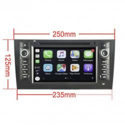 Autoradio GPS écran avec boutons classique Bluetooth Android & Apple Carplay Audi A6 S6 RS6 Allroad de 2001 à 2005 + camera de recul