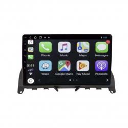 Autoradio GPS écran entièrement tactile Bluetooth Android & Apple Carplay Mercedes Classe C W204 de 2007 à 2014 + caméra de recul