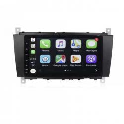 Autoradio full tactile GPS Bluetooth Android & Apple Carplay Mercedes Classe C W203 Phase 2, Classe G, Classe CLC + caméra