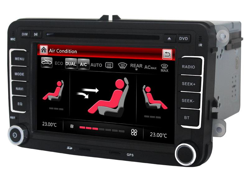 Autoradio gps bluetooth volkswagen golf 5 6 touran tiguan passat t5 android camera de recul commande au volant ipod tv dvbt 3g 4g pas cher wifi poste usb sd tnt double 2 din vw can