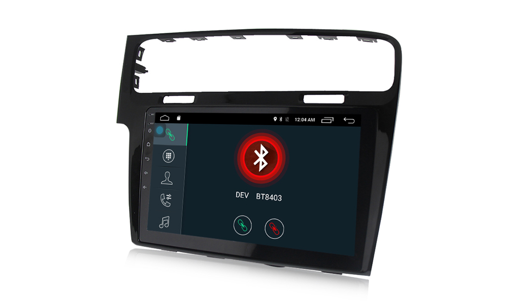 Autoradio gps bluetooth volkswagen golf 7 android camera de recul commande au volant ipod tv dvbt 3g 4g pas cher wifi poste usb sd tnt double 2 din vw canbus iphone samsung www gps