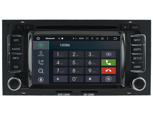 Autoradio gps bluetooth volkswagen touareg t5 california caravelle multivan android camera de recul commande au volant ipod tv dvbt 3g 4g pas cher wifi poste usb sd tnt double 2 di