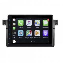 Autoradio GPS écran entièrement tactile Bluetooth Android & Apple Carplay BMW Série 3 E46 et M3 1998-2007 + caméra de recul