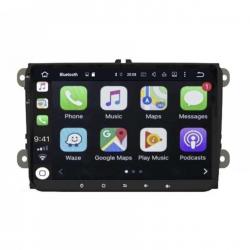 Autoradio full tactile GPS Bluetooth Android & Apple Carplay VW Golf 5 et 6,Touran,Tiguan,Passat,Beetle,T5,T6,Polo,EOS,Scirocco