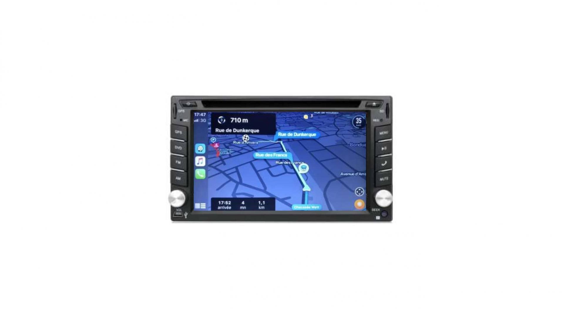 Autoradio GPS tactile Bluetooth Android & Apple Carplay Citroën Jumper  jusqu'à 2011 et camping car de 2007 à 2023 + camera