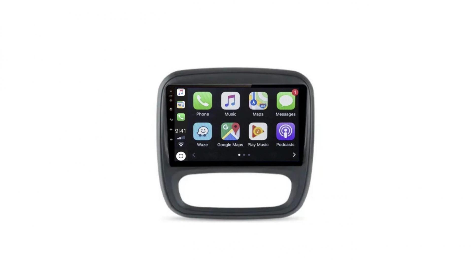 Autoradio opel vivaro renault master 1 2 3 tactile gps bluetooth android apple carplay2