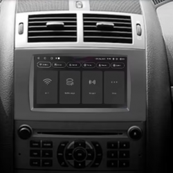 Autoradio GPS Peugeot 407 de 2004 à 2010 écran entièrement tactile gris Bluetooth Android & Apple Carplay + caméra de recul