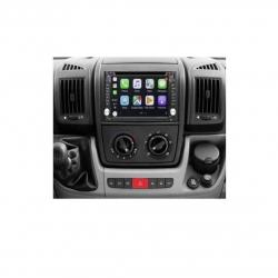 Autoradio GPS écran tactile avec boutons classique Bluetooth Android & Apple Carplay Citroën Jumper jusqu'à 2011 et camping car de 2007 à 2023 + camera