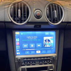 Autoradio GPS Porsche Boxster, Cayman, 911,997 et 987 de 2005 à 2013 gris écran tactile avec boutons classique avec boutons Bluetooth Android & Apple Carplay + caméra de recul