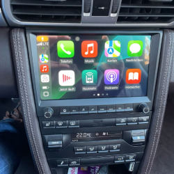 Autoradio GPS Porsche Boxster, Cayman, 911,997 et 987 de 2005 à 2013 noir écran tactile avec boutons classique avec boutons Bluetooth Android & Apple Carplay + caméra de recul